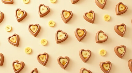 Valentine's day love treats sweet dessert heart-shaped chocolates festive atmosphere close-up view delicious concept