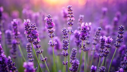 Obraz premium Lavender Field at Sunset