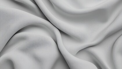 Obraz premium Draped Light Grey Fabric Shows Texture and Softness