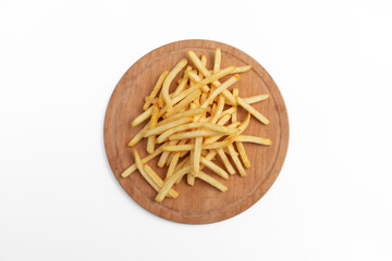 crispy potatoes  crispy potatoes on wooden serving