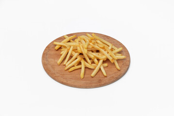 crispy potatoes  crispy potatoes on wooden serving