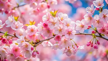 Fototapeta premium Pink Cherry Blossoms in Bloom