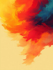 Obraz premium Vibrant Abstract Flames in Bright Tones
