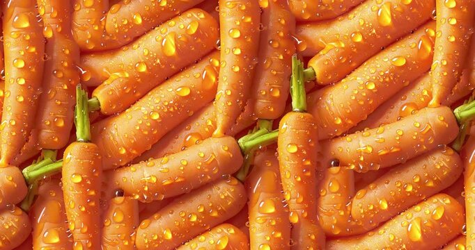 fresh carrots water droplets vibrant orange texture high-resolution commercial advertising product design
