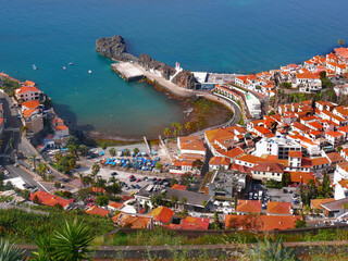Madeira island, Camara de Lobos town with port
