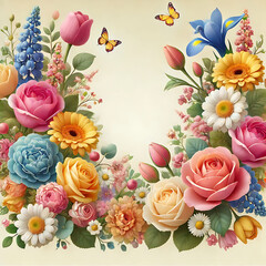bouquet of flowers and roses