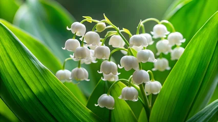Fotobehang Lily of the Valley Close-up © Ragnar