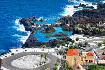 Madeira, Porto Moniz natural swimming pools. Portugal