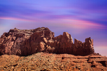 Beautiful  view of Monument Valley in Arizona and Utah, USA