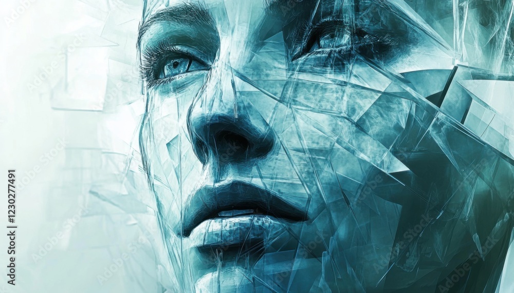 Poster abstract human graphics convey complex ideas through simplicity.