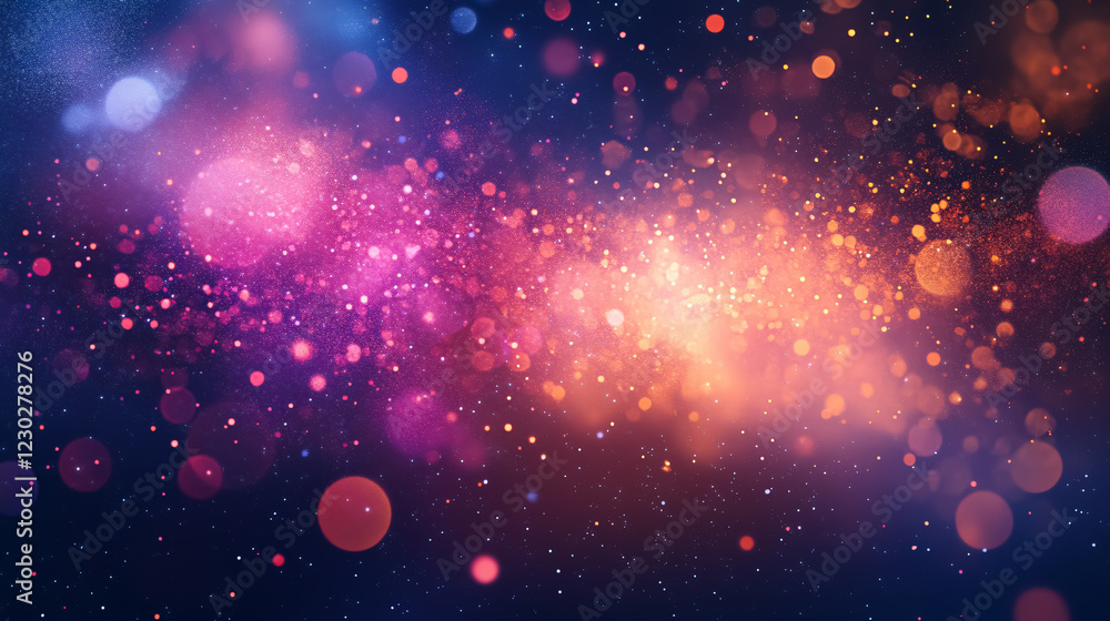 Poster abstract firework background with space for text.