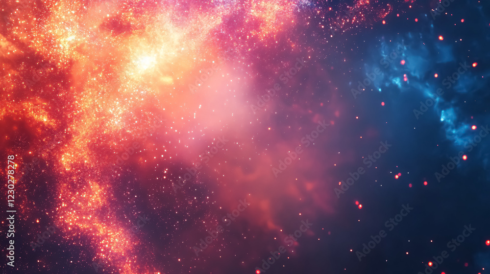 Aufkleber abstract firework background with space for text.