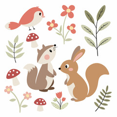 easter bunny and eggs