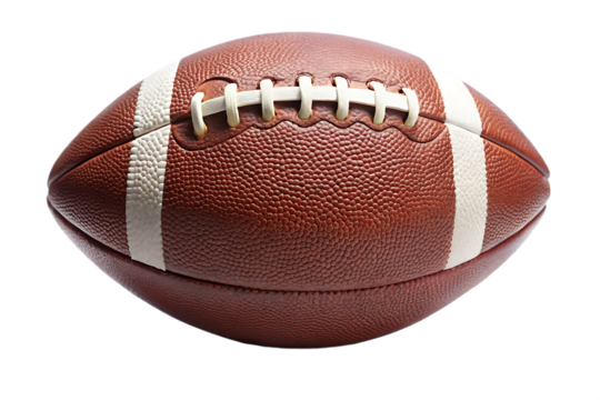 American football ball isolated on transparent