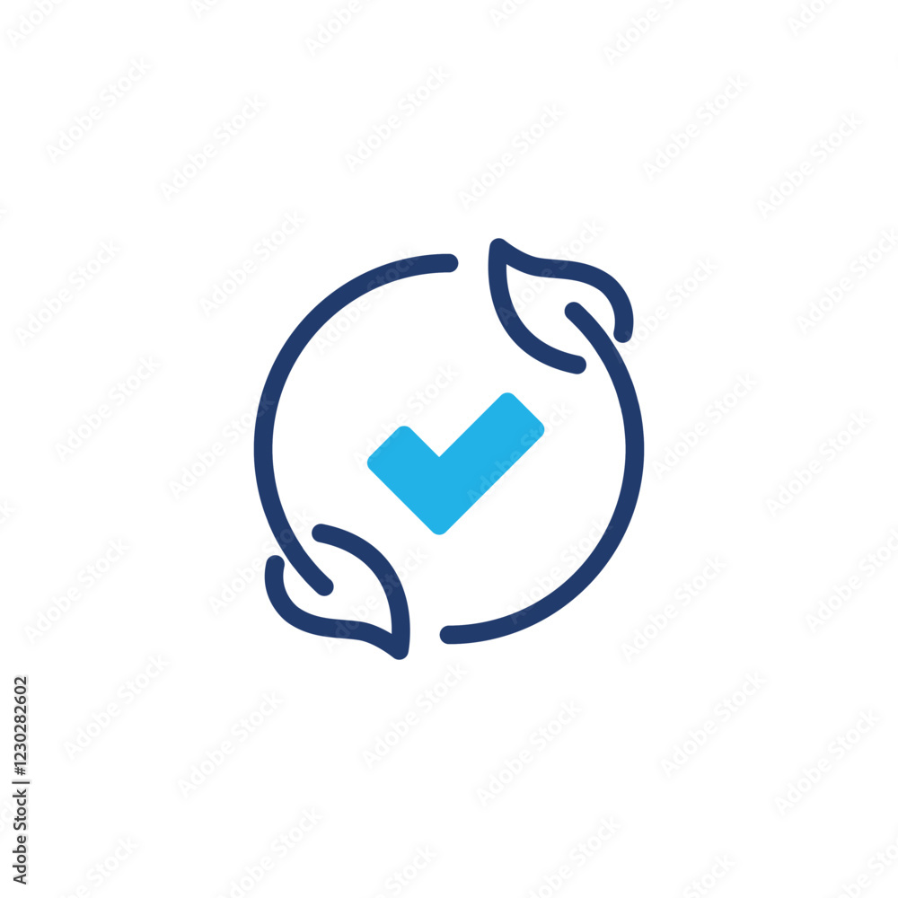 Aufkleber environmentally friendly colored icon vector design good for web or mobile app
