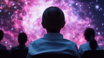Exploration of cosmic wonders planetarium educational event dark room audience perspective science engagement
