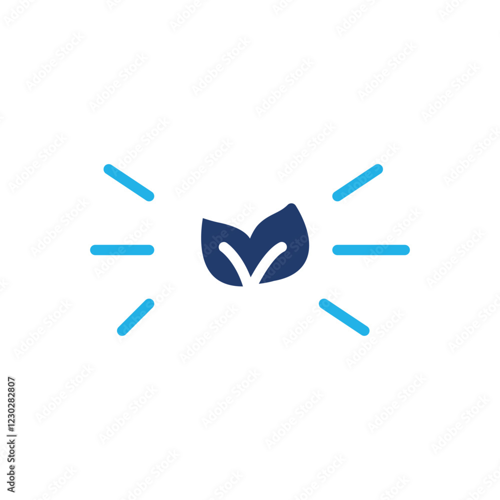 Aufkleber environmentally friendly colored icon vector design good for web or mobile app