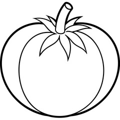 Tomato Line Art for Print Design