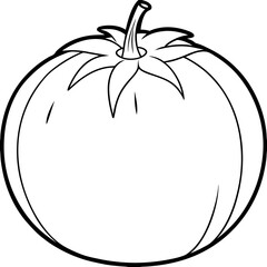 Tomato Line Art for Print Design