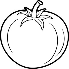 Tomato Line Art for Print Design