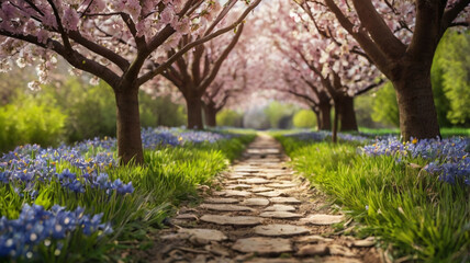 Fototapeta premium spring in the park