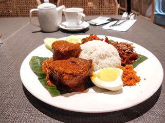 Coconut milk rice dish 