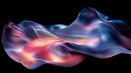 Obraz premium Luminous Cosmic Wave Abstract Background