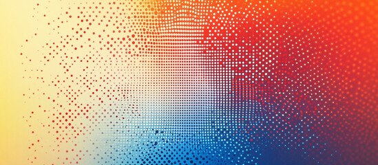 Abstract Halftone Pattern: A Vibrant Spectrum of Colors