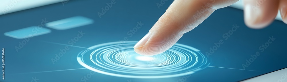 Poster fingertip precision, exploring the seamless interaction between human touch and tablet technology in