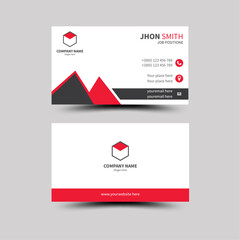 Abstract simple creative modern and clean professional business card template design with texture and pattern, elegant corporate visiting card, name card, corporate business card design with mockup