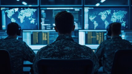 Military cyber operations command center technology digital environment tactical viewpoint national security