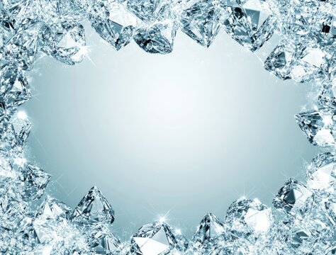 This exquisite diamond frame is perfect for showcasing your cherished memories.