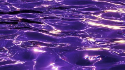 Abstract Purple Water Texture with Glitched Effect