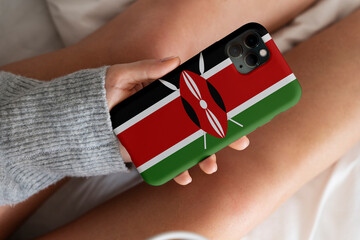 3D Rendering - A phone case with the flag of China