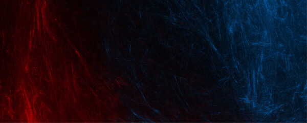 Cosmic Red and blue galaxy with stars and nebulae. Panoramic view of the abstract fog. Dark red and blue marble texture background. Dense smoke in red-blue neon light on a dark  © Faiyaz