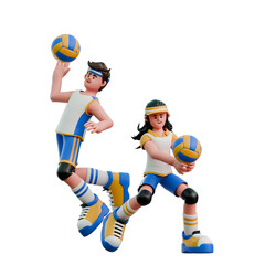 Fototapeta premium 3D Sport Character Player Cartoon Illustration Athlete Game Match Competition Champion Football Soccer Basketball Boxing Trophy Cup