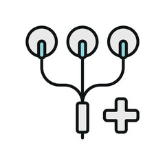 EKG machine icon with a bold and crisp design, reflecting the essential medical technology used in heart monitoring.