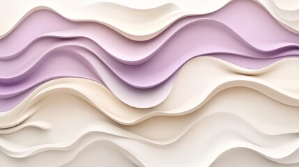 Fototapeta premium Abstract Wave Pattern Background in Soft Pastel Shades