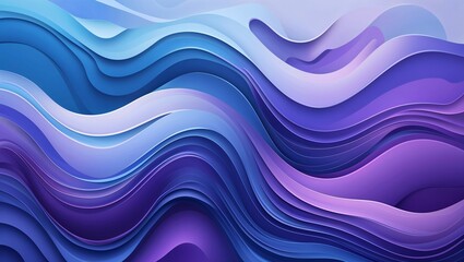 Abstract Blue and Purple Gradient Background with Smooth Transitions for a Calm and Elegant Aesthetic