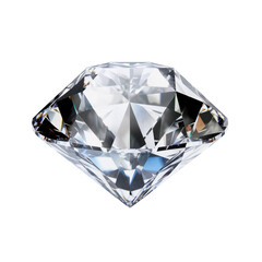 A loose diamond on a transparent background 