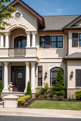 Fototapeta premium Magnificent Mansion: A Masterpiece of Architectural Design