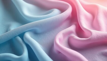 Fototapeta premium Lightweight georgette fabric draped elegantly, georgette fabrics, flowing drapes