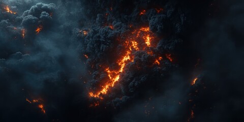 Infernal Inferno: A Fiery Volcanic Eruption Captured in All Its Glory