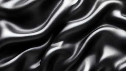 Obraz premium Draped Black Leather Textured Surface Background