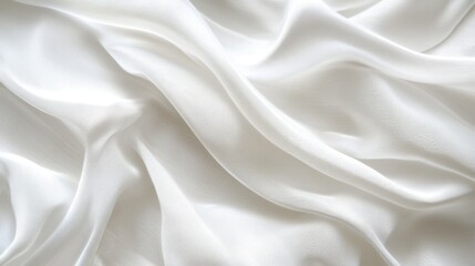 Obraz premium Elegant White Fabric Texture: A Luxurious Drape