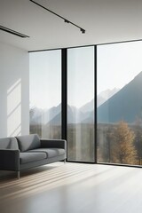  Mountain view from modern house 