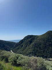 Naklejka premium california coastal mountains