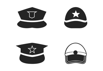 cap silhouette vector illustration