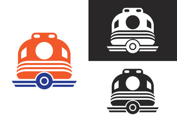 train icon silhouette vector illustration