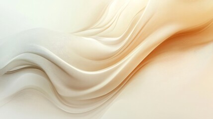 Elegant Abstract Design with Flowing Curves and Soft Colors